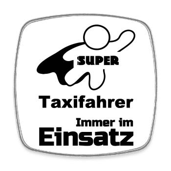Super Taxifahrer Geschenk - Viereckiger Kühlschrankmagnet - Weiß - Vorne