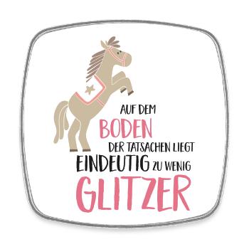 Lustiger Spruch - Viereckiger Kühlschrankmagnet - Weiß - Vorne