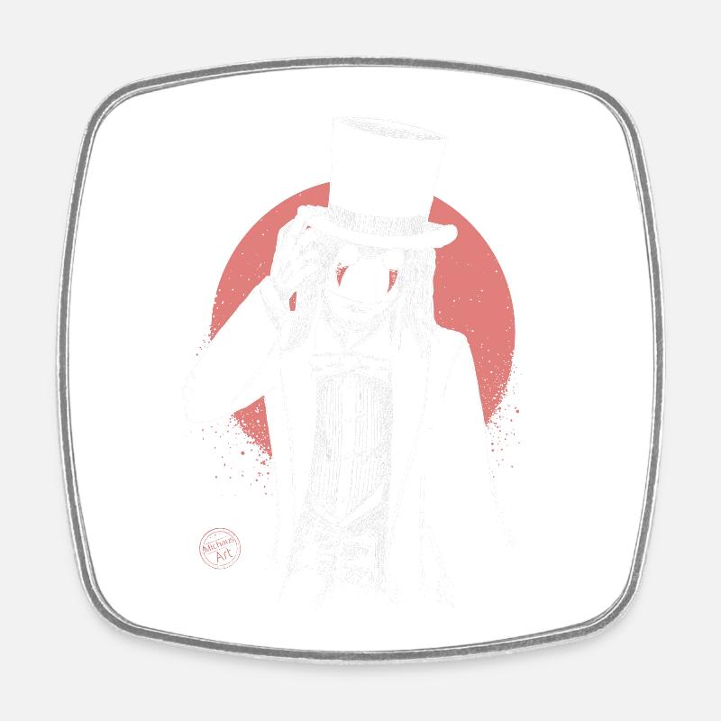 Spooky guy - Magnet carré - blanc