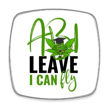 Abi Leave I Can Fly - Abitur  - Viereckiger Kühlschrankmagnet - Weiß - Vorne