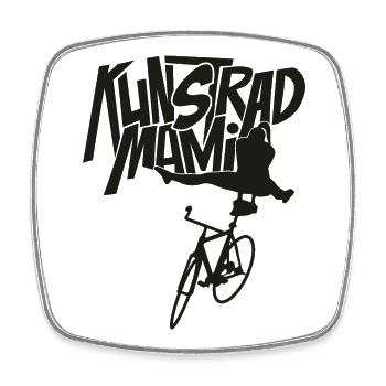 Kunstrad, Kunstradfahren, Hallenradsport, Mami - Viereckiger Kühlschrankmagnet - Weiß - Vorne