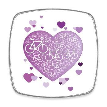 Artistic cycling, artistic cycling, indoor cycling - Square fridge magnet - white - Front