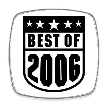 Best of 2006 - Square fridge magnet - white - Front