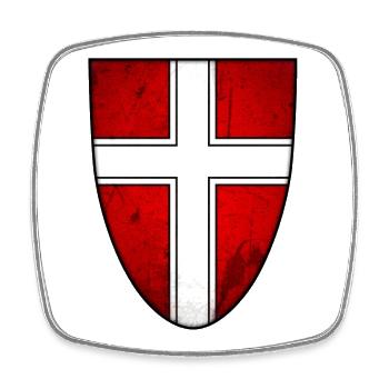 Vienna - Austria - Square fridge magnet - white - Front
