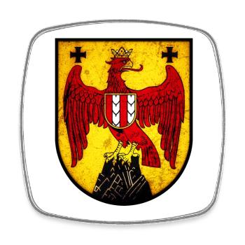 Burgenland - Magnet carré - blanc - Devant