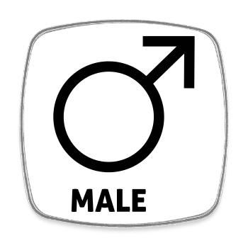 Cadeaux drôles pour hommes - Magnet carré - blanc - Devant