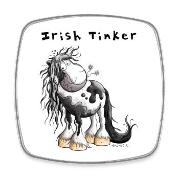 Süßer Irish Tinker - Viereckiger Kühlschrankmagnet - Weiß - Vorne