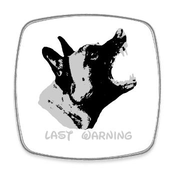 Wachhund Malinois Schaeferhund Hundesport - Viereckiger Kühlschrankmagnet - Weiß - Vorne