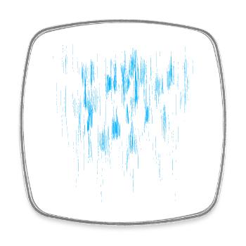 Background Abstract / BLUE - Square fridge magnet - white - Front