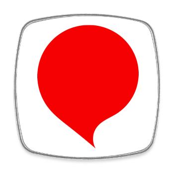 Personalize your own speech bubble Comic - Square fridge magnet - white - Front