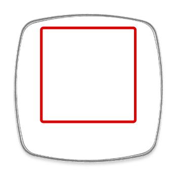 Project Hail Mary Ah - Square fridge magnet - white - Front