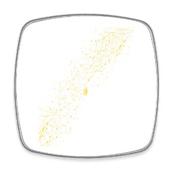 Abstraktes Raster / Linie / Muster / Natur / gold - Viereckiger Kühlschrankmagnet - Weiß - Vorne