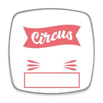 This Is My Circus My Monkeys Saying - Square fridge magnet - white - Front