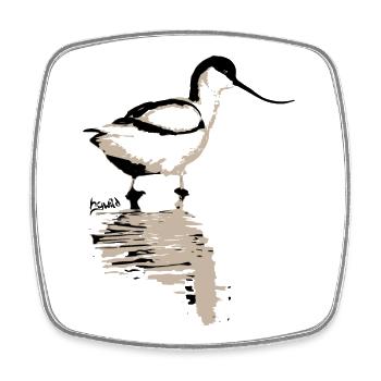 East Frisia Collection: Saber Beaks - Square fridge magnet - white - Front