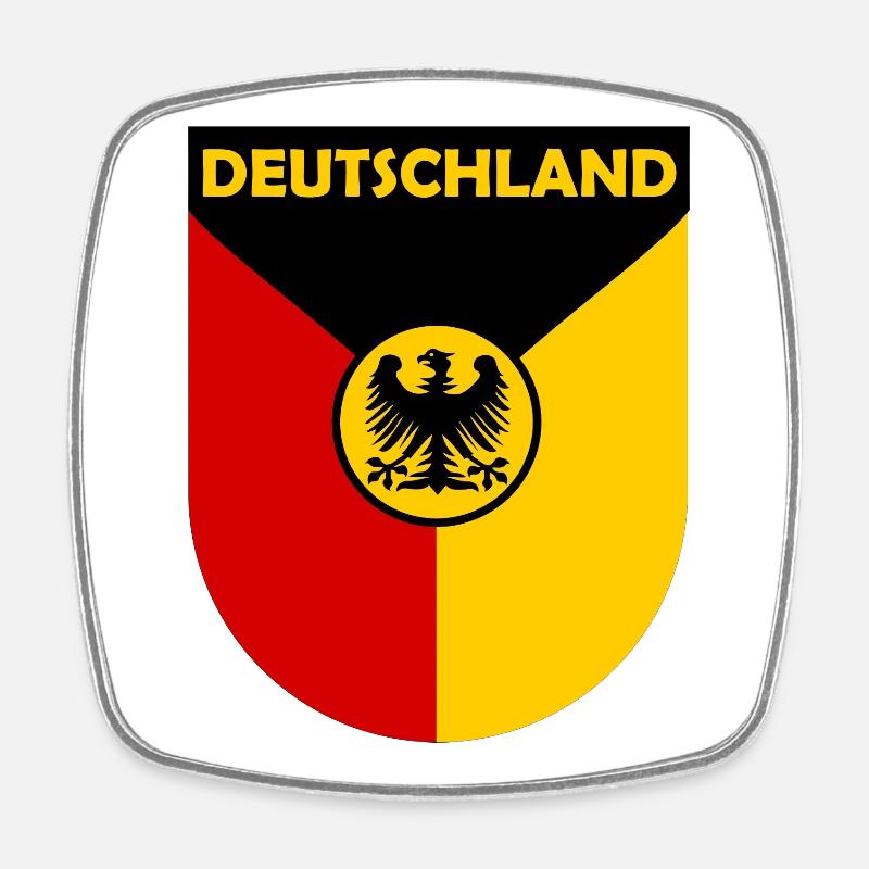Der deutsche Bundesadler - Viereckiger Kühlschrankmagnet - Weiß