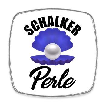 Ruhrpott Gelsenkirchen Perle - Viereckiger Kühlschrankmagnet - Weiß - Vorne