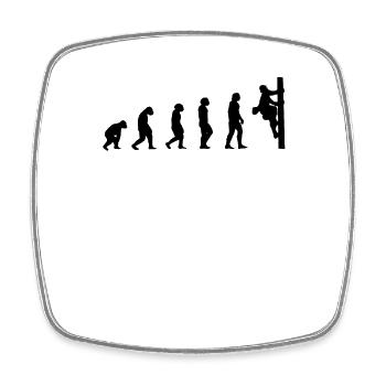 Power Electrician Evolution Gift Electrician - Square fridge magnet - white - Front