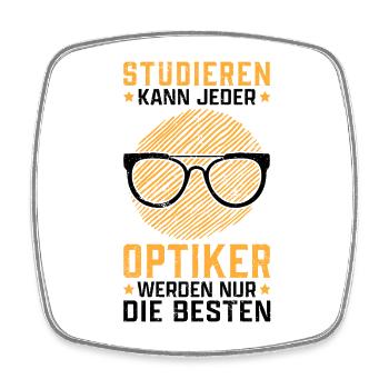 Augenoptiker studieren Optometrist Optiker - Viereckiger Kühlschrankmagnet - Weiß - Vorne