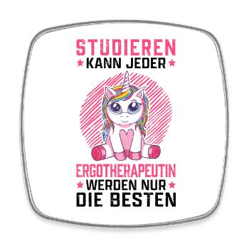 Ergotherapeutin studieren Ergotherapie - Viereckiger Kühlschrankmagnet - Weiß - Vorne