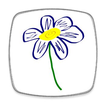 Mother's Day Gift Mother's Day Gift Idea - Square fridge magnet - white - Front