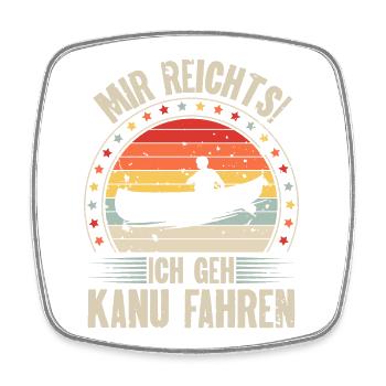Kanu Kanut Kanutin Kanufahrer - Viereckiger Kühlschrankmagnet - Weiß - Vorne
