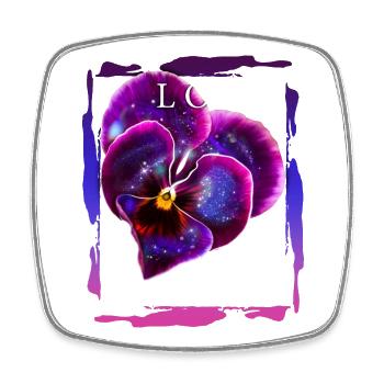 Love matters Blume Valentinstag Romantiker Spruch - Viereckiger Kühlschrankmagnet - Weiß - Vorne