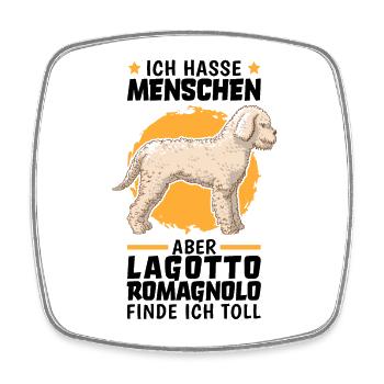 Lagotto Romagnolo finde ich toll Wasserhund - Viereckiger Kühlschrankmagnet - Weiß - Vorne