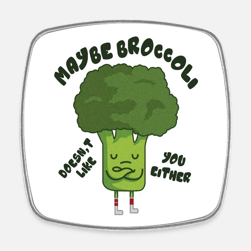 Funny Vegan Graphic - Square fridge magnet - white