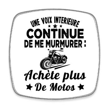 une voix intérieure continue de me murmurer achète - Magnet carré - blanc - Devant