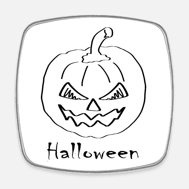 halloween 1 - Magnet carré - blanc