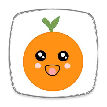 Carnival, Carnival, Costume, Oranges - Square fridge magnet - white - Front