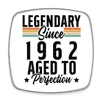 Legendary since 1962 - Square fridge magnet - white - Front