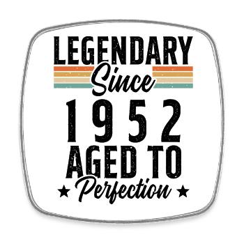 Legendary since 1952 Gift - Square fridge magnet - white - Front