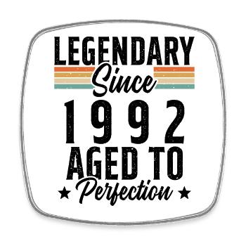 Legendary since 1992 - Square fridge magnet - white - Front