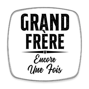 Grand Frère Encore Une Fois Annonce Grossesse - Magnet carré - blanc - Devant