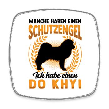 Do Khyi Schutzengel Tibetmastiff Tibetdogge - Viereckiger Kühlschrankmagnet - Weiß - Vorne