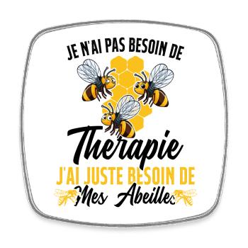J'ai Juste Besoin D'aller Voir Mes Abeilles Cadeau - Magnet carré - blanc - Devant