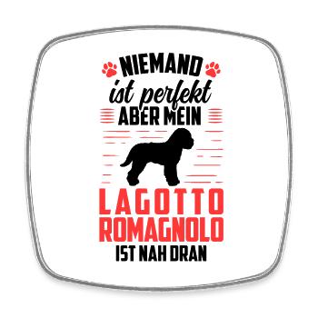 Mein Lagotto Romagnolo ist perfekt Trüffelhund - Viereckiger Kühlschrankmagnet - Weiß - Vorne