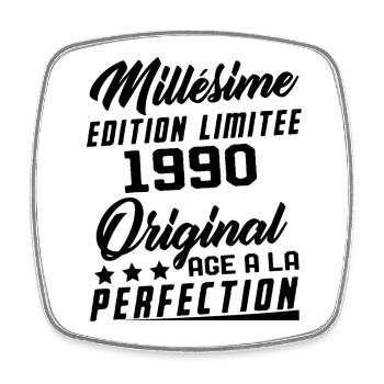 Millésime 1990 Original Cadeau D'anniversaire - Magnet carré - blanc - Devant