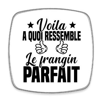 Voilà à quoi ressemble le frangin parfait - Magnet carré - blanc - Devant