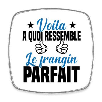 Voilà à quoi ressemble le frangin parfait - Magnet carré - blanc - Devant