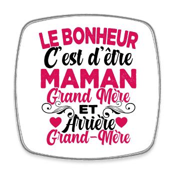 Cadeau Fête des Mère pour Arrière Grand-Mère - Magnet carré - blanc - Devant