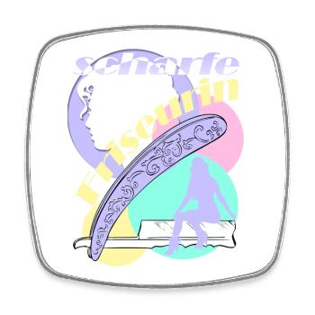 Hot Hairdresser Coiffeur Coiffeur Femme Chef Professions - Magnet carré - blanc - Devant