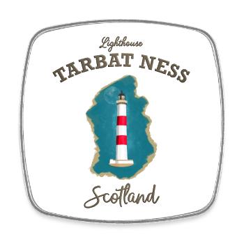 Schottland ,Lighthouse, Tarbat Ness, Nordsee - Viereckiger Kühlschrankmagnet - Weiß - Vorne