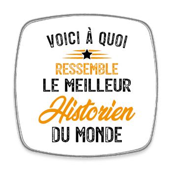 Voici à quoi ressemble le meilleur Historien - Magnet carré - blanc - Devant
