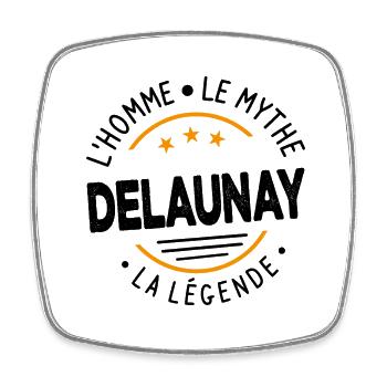 Delaunay L'Homme Le Mythe La Légende - Magnet carré - blanc - Devant