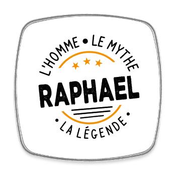Raphaël L'Homme Le Mythe La Légende - Magnet carré - blanc - Devant