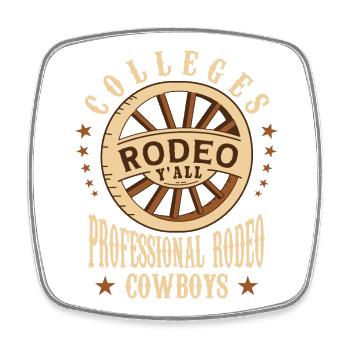 Universities Rodeo - Square fridge magnet - white - Front