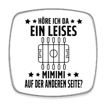 Tischfussball Geschenk Fans Wuzler Tischfussball - Viereckiger Kühlschrankmagnet - Weiß - Vorne