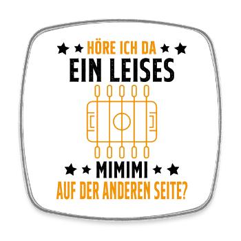 Tischfussball Geschenk Fans Wuzler Tischfussball - Viereckiger Kühlschrankmagnet - Weiß - Vorne